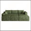 Canapé modulaire 95 avec 2 repose-pieds en forme de U dans un coin profond sans assemblage requis-1348391554-1348391552