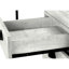 Bureau d'ordinateur de 55 po pour bureau à domicile, finition en stratifié gris, rangement à 3 tiroirs, métal noir, écriture moderne et spacieuse avec style, stratifié, élégant