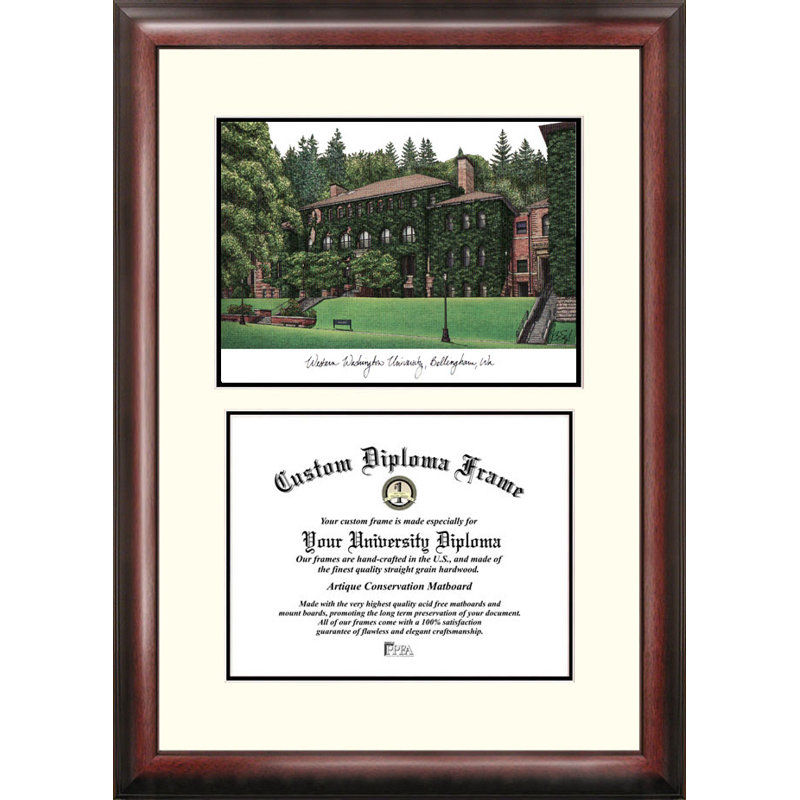 Cadre photo NCAA, Vikings de l'ouest de Washington, 17cm H x 21cm W x 2cm D