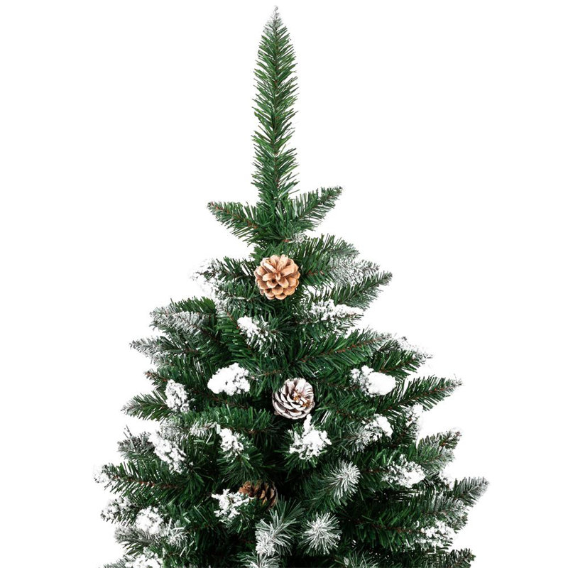 Sapin de noël artificiel blanc, H 6 pi