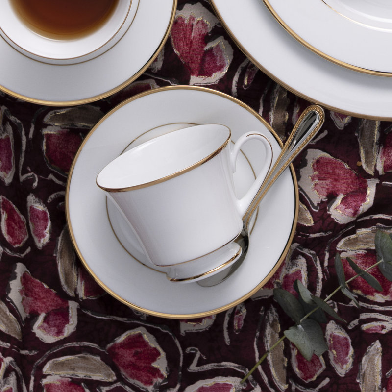 Ensemble de 4 tasses à thé Noritake Hertiage, 8 oz