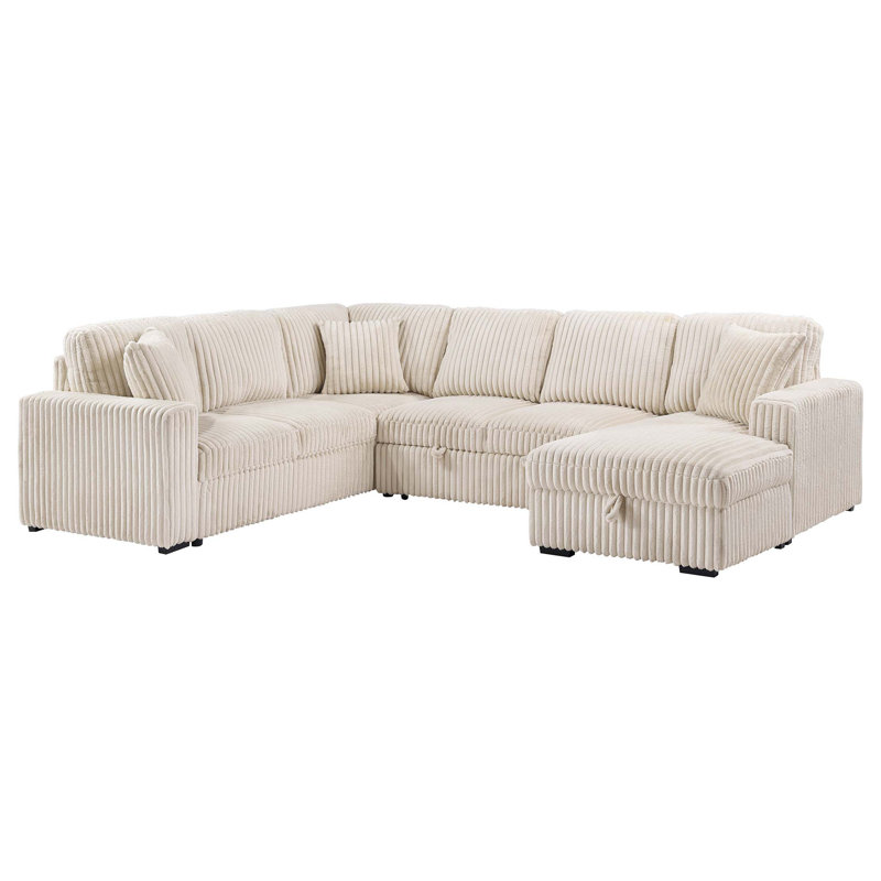 Thurston Storage Sectional Sofa, Camel