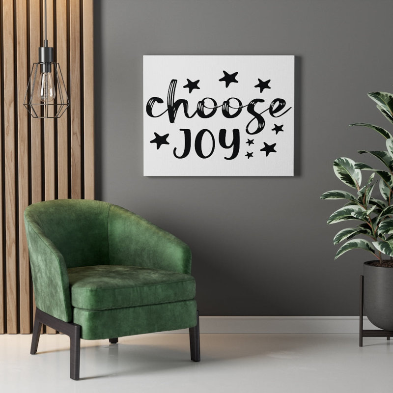 Choose Joy - Wrapped Canvas Print
