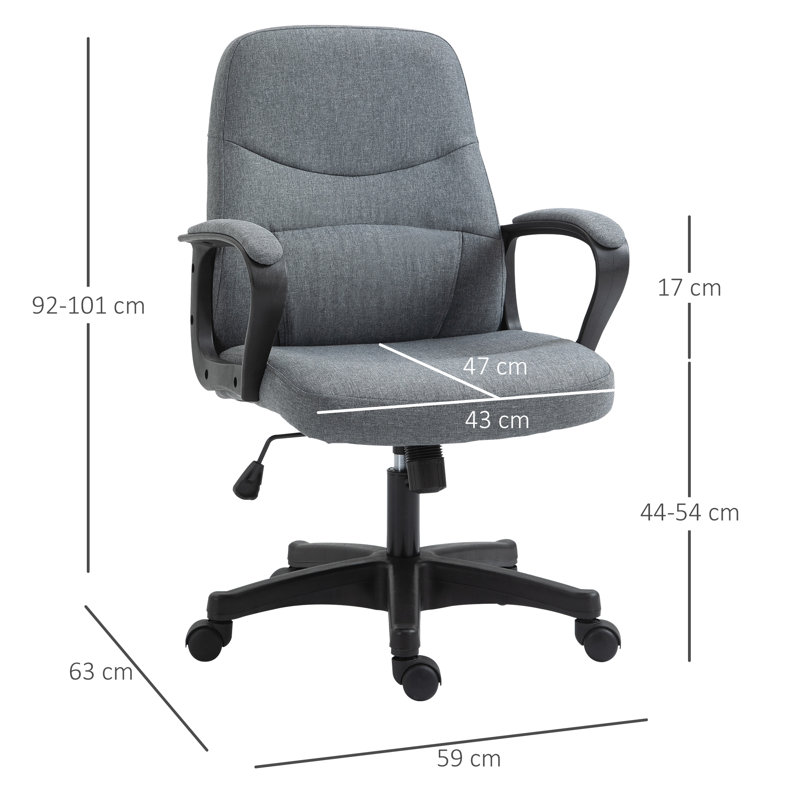 Linen Office Chair