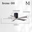 60" Irene 5-Blade Hugger Ceiling Fan with Wall Remote-1087667332-1087667376-1087667387