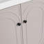 Meuble-lavabo autoportant avec lavabo en résine blanche et 2 portes d'armoire à fermeture en douceur (emballage KD)-1571843577-1571843576
