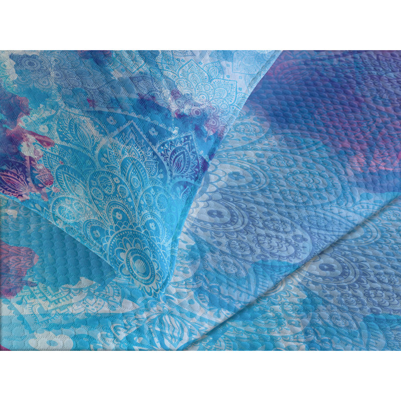 Ambesonne Mandala Bedspread, King Bedspread + 2 Standard Shams