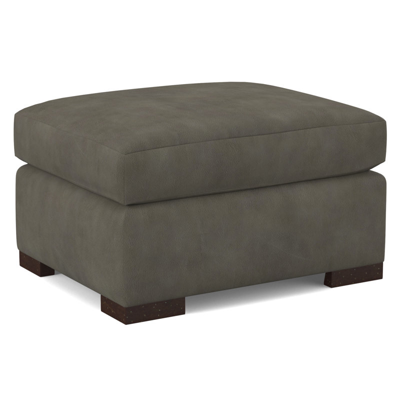 Square Ottoman, Applause Porpoise, Espresso