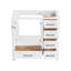Meuble-lavabo autoportant blanc en bois massif 36 po avec lavabo 36 po