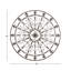 May Metal Circle Fleur De Lis Bronze Wall Decor with Scrollwork