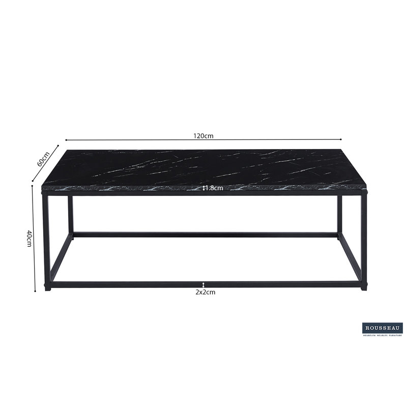 Dierker Frame Coffee Table, Black