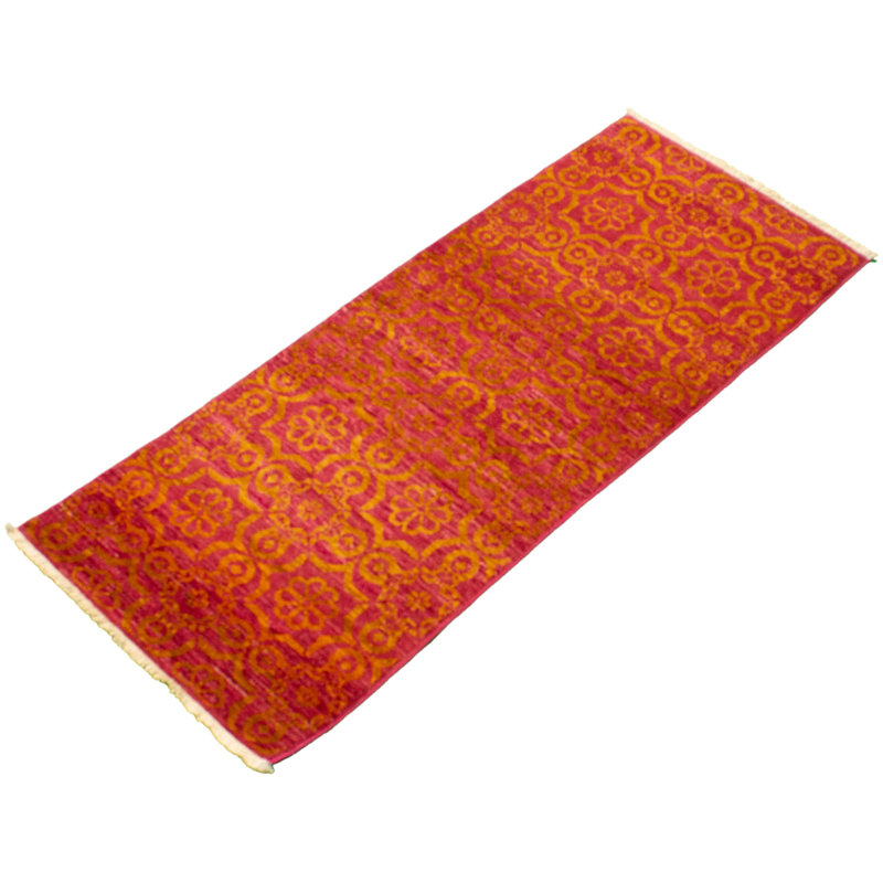 Tapis de couloir en Tapis décoratif laine noué à la main de conception unique 2 pi 7 po x 6 pi 2 po Bully New Age 18/20 Pak Finest