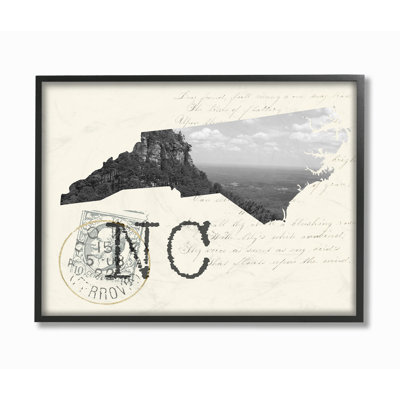 «North Carolina, photographie en noir et blanc sur papier crème» par Daphne Polselli, impression