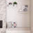Miami 24" W x 8" D Floating Shelves Set with Invisible Wall Mount Brackets-64560677