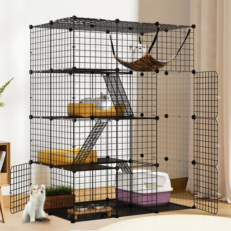 Tucker Murphy Pet™ Doshia Portable 3-layer Cat Cage - Wayfair Canada