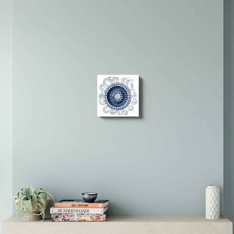 «Marine Ocean Gems III», peinture sur toile tendue, L 12 po x H 12 po