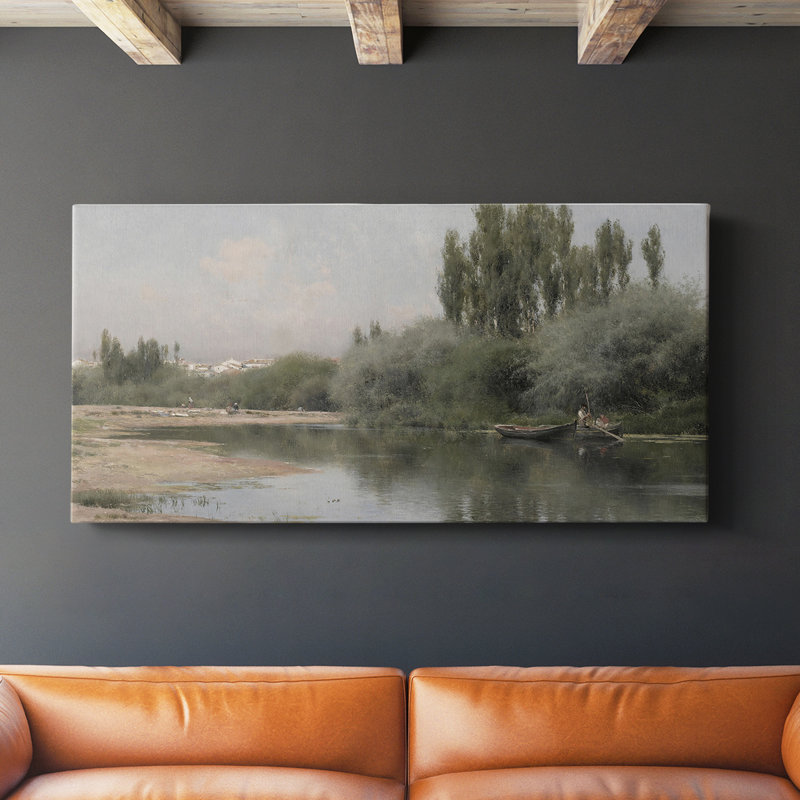 Série paysage -DXCII- Toile tendue avec châssis - Prêt à accrocher, H 16 po x l 32 po