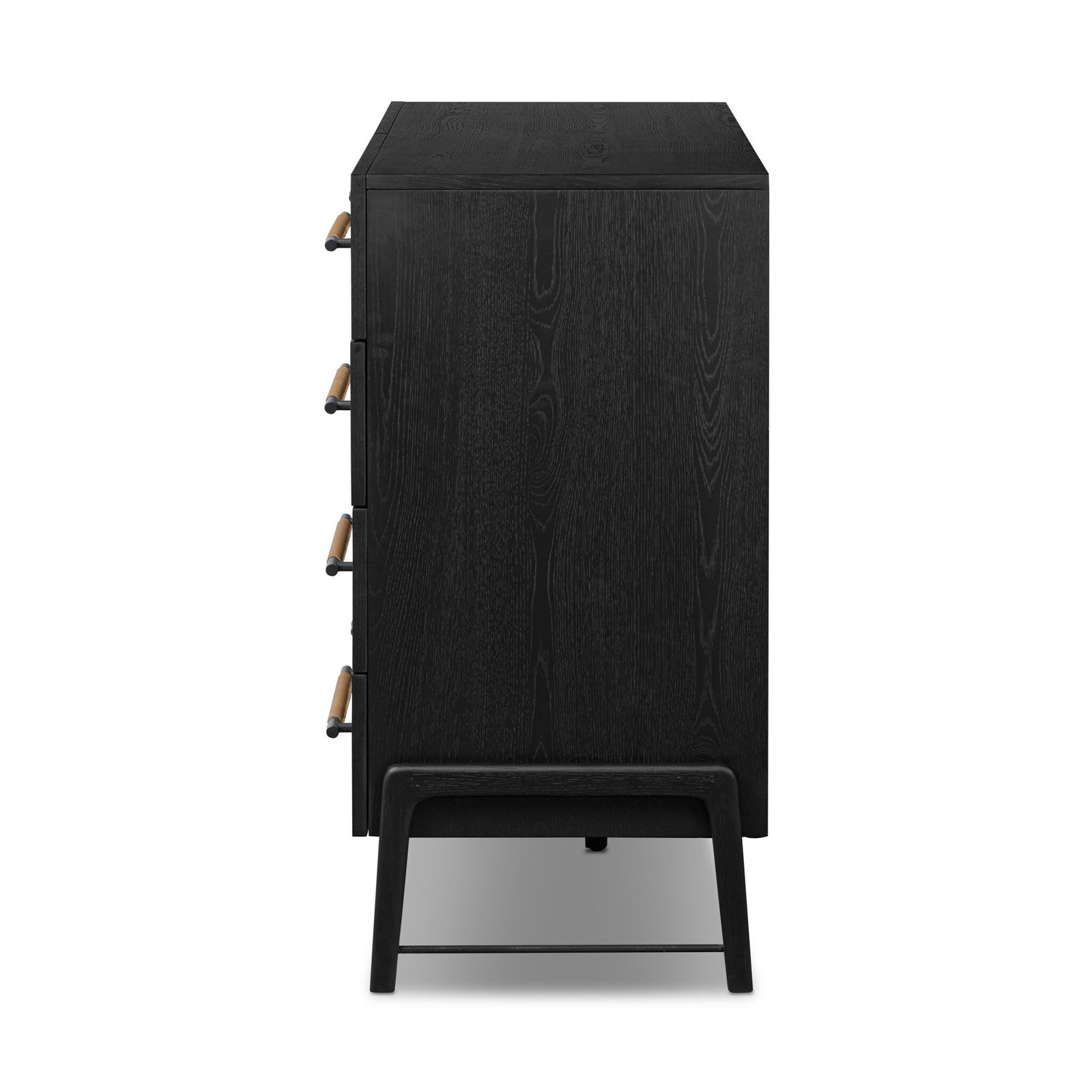 Karsten 8 Drawer Dresser-Yucca Oak Veneer, Ebony Oak