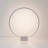 Circle 15 in. Modern Integrated LED Table Lamp with 3-Way Dimming and USB Charging Port, Silver Finish-1326593081