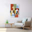«Geometric Abstract Horses», impression d'art abstrait cheval coloré contemporain-129967572