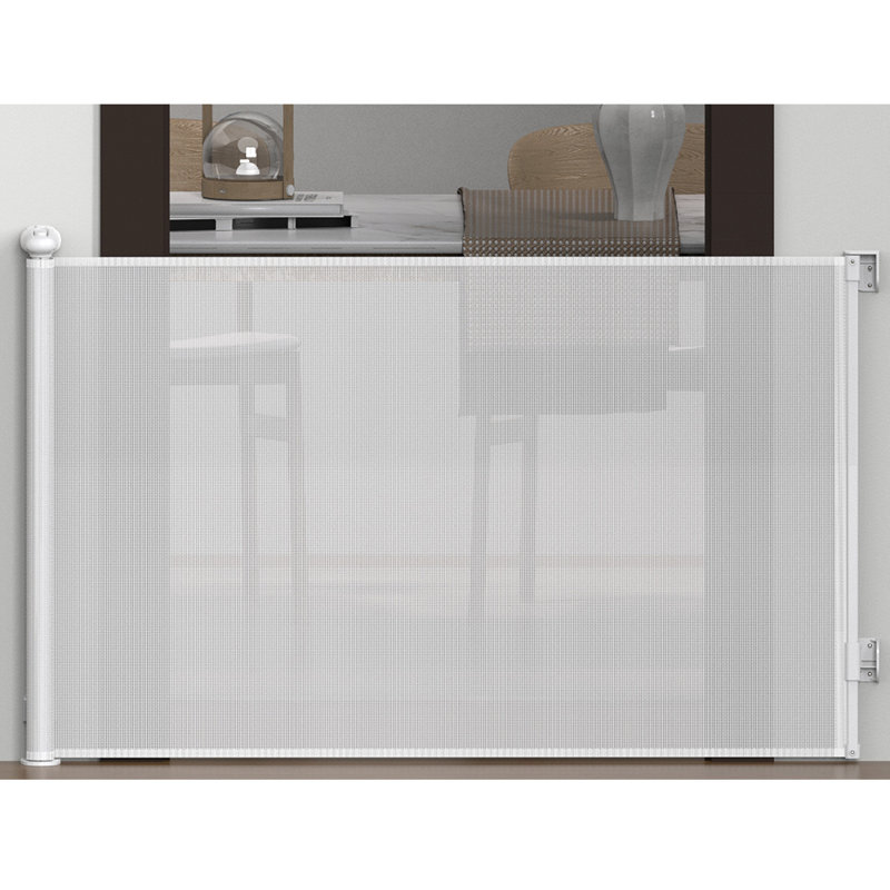 Leisha Metal Free Standing Pet Gate, White
