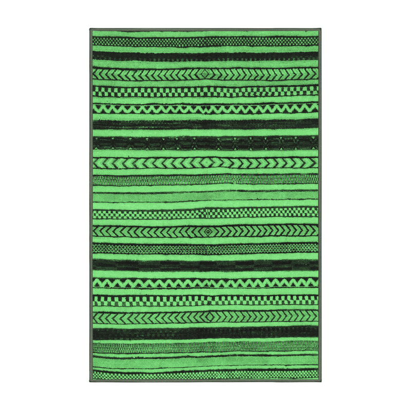 Kealsey Washable Geometric Indoor Rug, Rectangle 8' x 10'