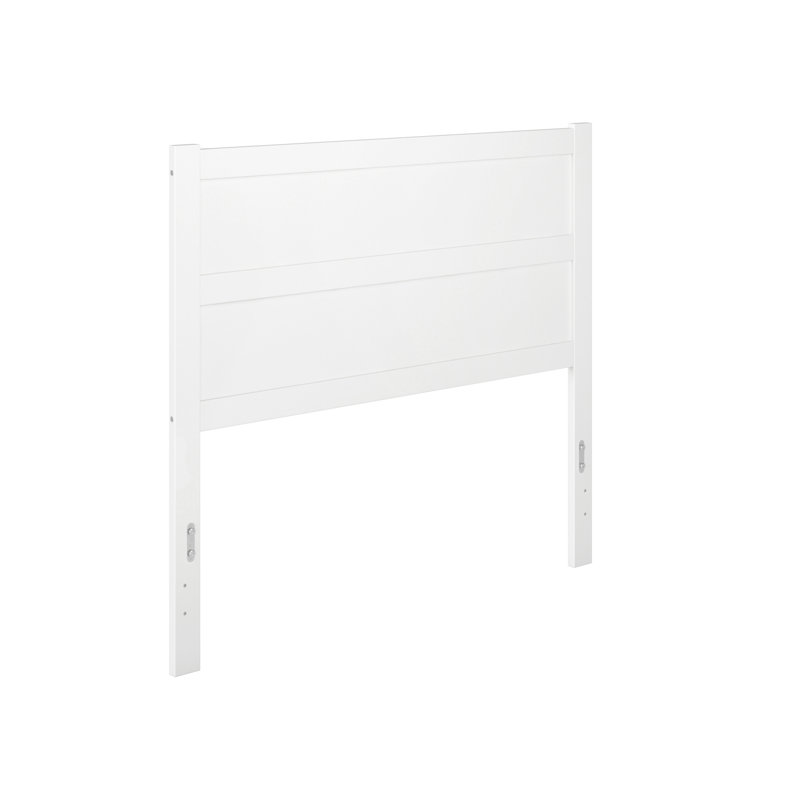 Tête de lit en bois Alessio, Double, Blanc
