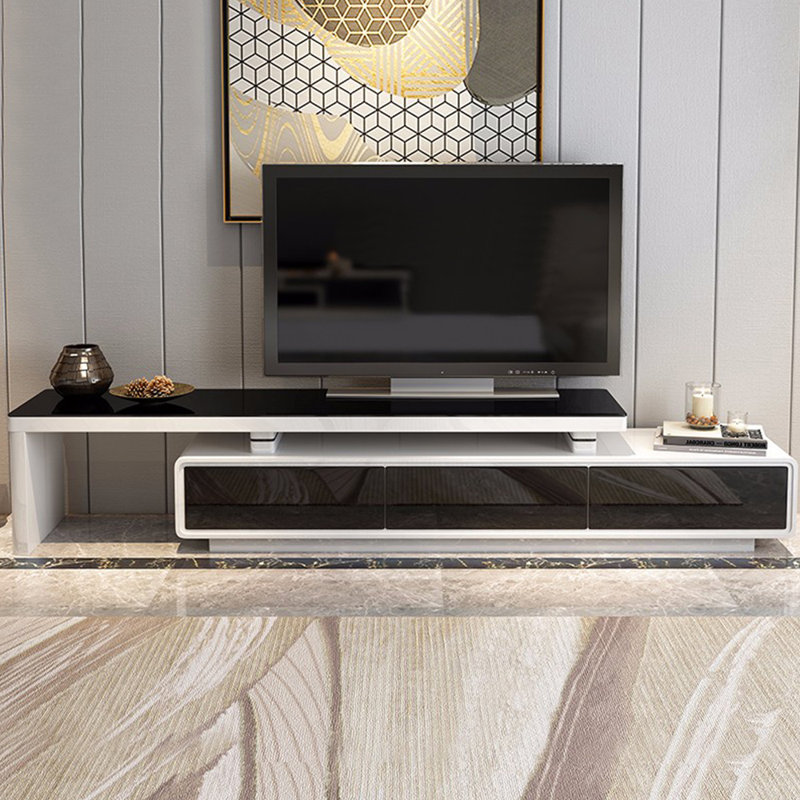 Nouveau meuble télé simple et innovant, Noir / Beige