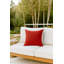 Red Drift Weave Indoor Outdoor Pillow 20x20