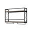 Wall Mount 2 Tier Wine Rack with Glass Holder for Home Kitchen