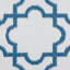 Tapis de sol extérieur en treillis bleu 3 pi x 6 pi