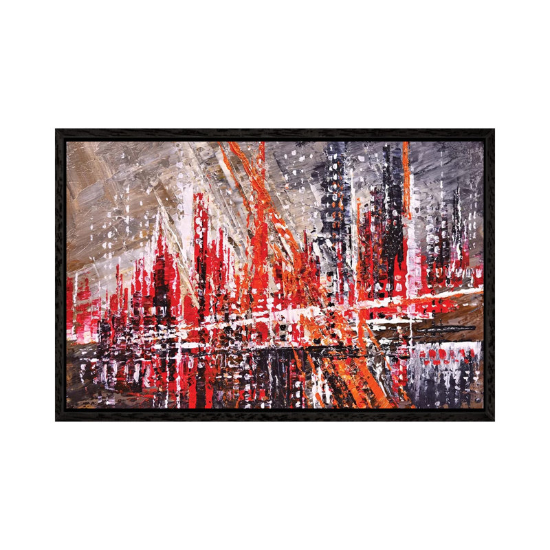 Urban Retro by Tatiana Iliina - Gallery-Wrapped Canvas Giclée on Canvas, 66.04 cm H x 45.72 cm W, Black Framed