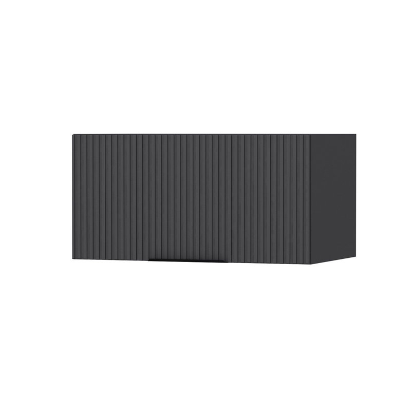 Armoire murale moderne Wesa, couleur anthracite, 35,4 po x 17,7 po x 20,5 po | 100% panneau de particules enduit de mélamine, épaisseur: 0,7 pouce | Solution de rangement élégante pour la maison et le bureau, design durable et contemporain