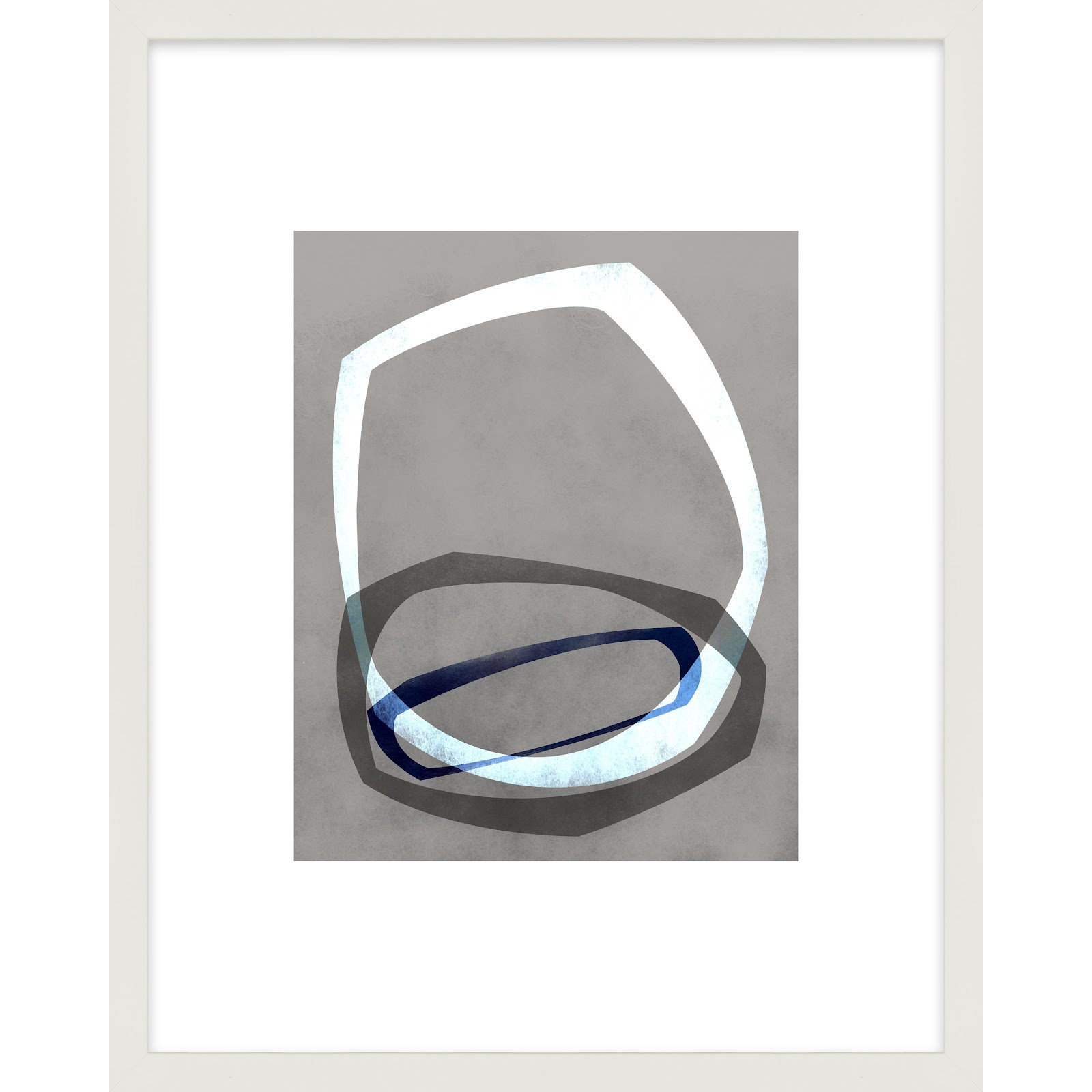 Link Seres 4 by Jacques Pilon, White, 50" H x 40" W
