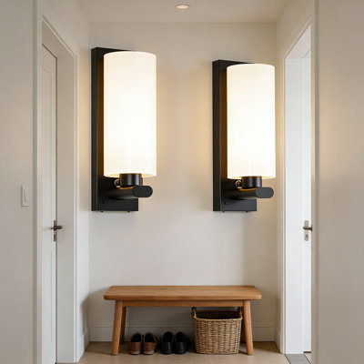 Modern Wireless Wall Sconces Set Of 2 With Remote, Rechargeable Battery, Dimmable LED, And Timer - Touch Control, Easy Installation, No Wiring Needed
