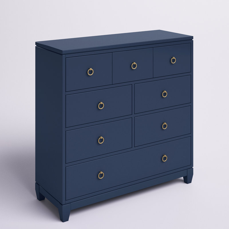 Summerland 48" Wide Casual Inkwell Blue Bureau, Blue