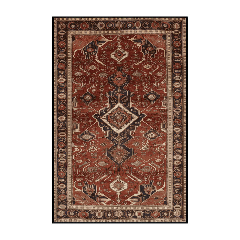 Tapis brun lavable à la machine, Tapis de couloir 2 pi x 4 pi