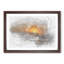 Sunset in Honolulu Hawaii - Picture Frame Painting Print-56841915-56841917