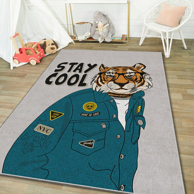 Luxurious Area Rug (4 ft x 6 ft), 100% Polyester, 740 g/m² | Non-Slip Felt Dot Underside, Laminated Sponge for Comfort | Antibacterial, Easy to Clean, Machine Washable at 86°F | Perfect for Living Room & Bedroom Décor