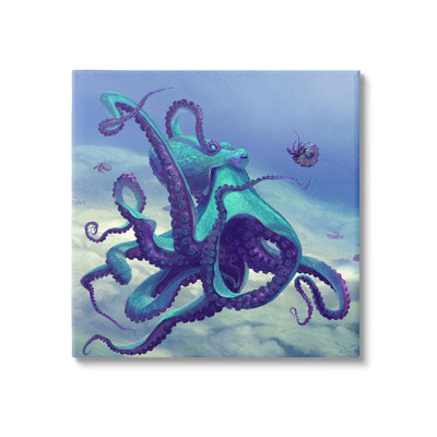 "Vivid Underwater Octopus" par Vlad Mel sur toile