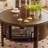 Solid Wood Round Tea Table Cherry-106644682
