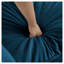 Canapé modulaire surdimensionné en L avec repose-pieds réversible en chenille bleue Free Combination Comfy Upholstery-823723764