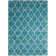 Bertrande Geometric Aqua Area Rug