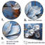 Impression moderne sur bleu et blanc de bleuet moderne sur toile-1295250710-1295250705