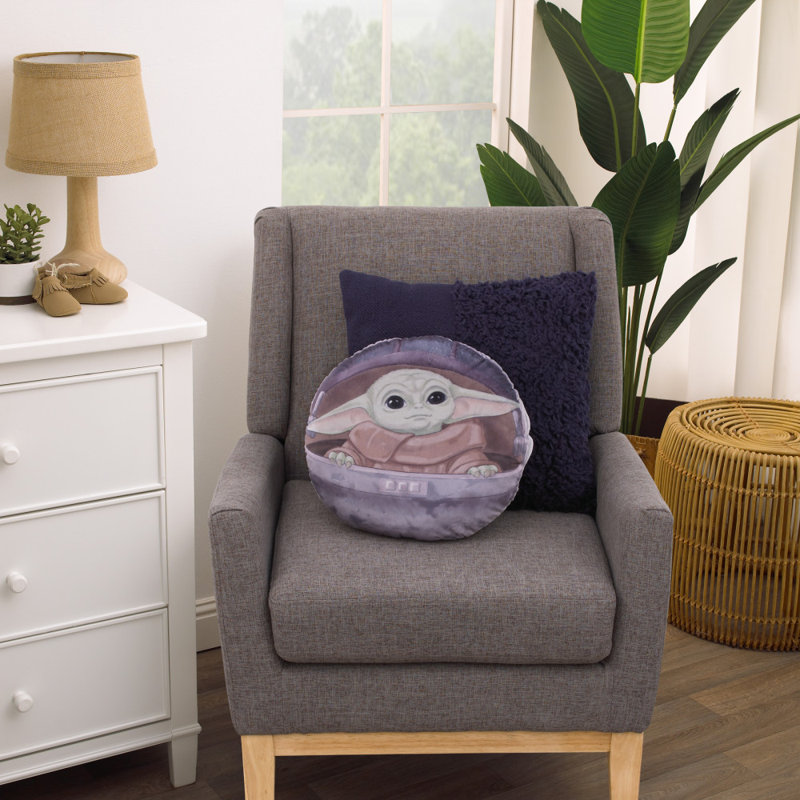 Star Wars The Mandalorian the Child Round Pillow Cover & Insert