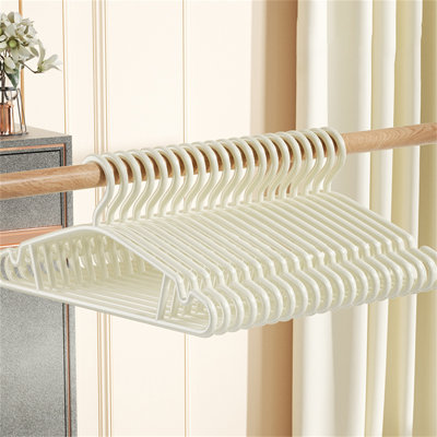 Oktam Plastic Non-Slip Standard Hanger for Dress/Shirt/Sweater