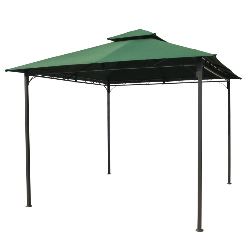 Abri de jardin en acier 9,5 pi X P 9,5 pi Patson, Vert forêt
