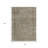 3' X 5' Pewter And Beige Abstract Washable Indoor Outdoor Area Rug