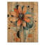 Pastel géométrique Dahlia Twist I - impression sur bois de dahlia - sur bois de pin naturel-1981879146