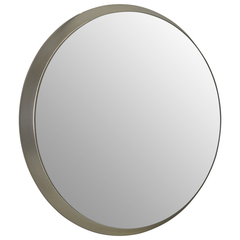 Carleen Flat Overmantel Mirror, 44cm H x 44cm W, Silver